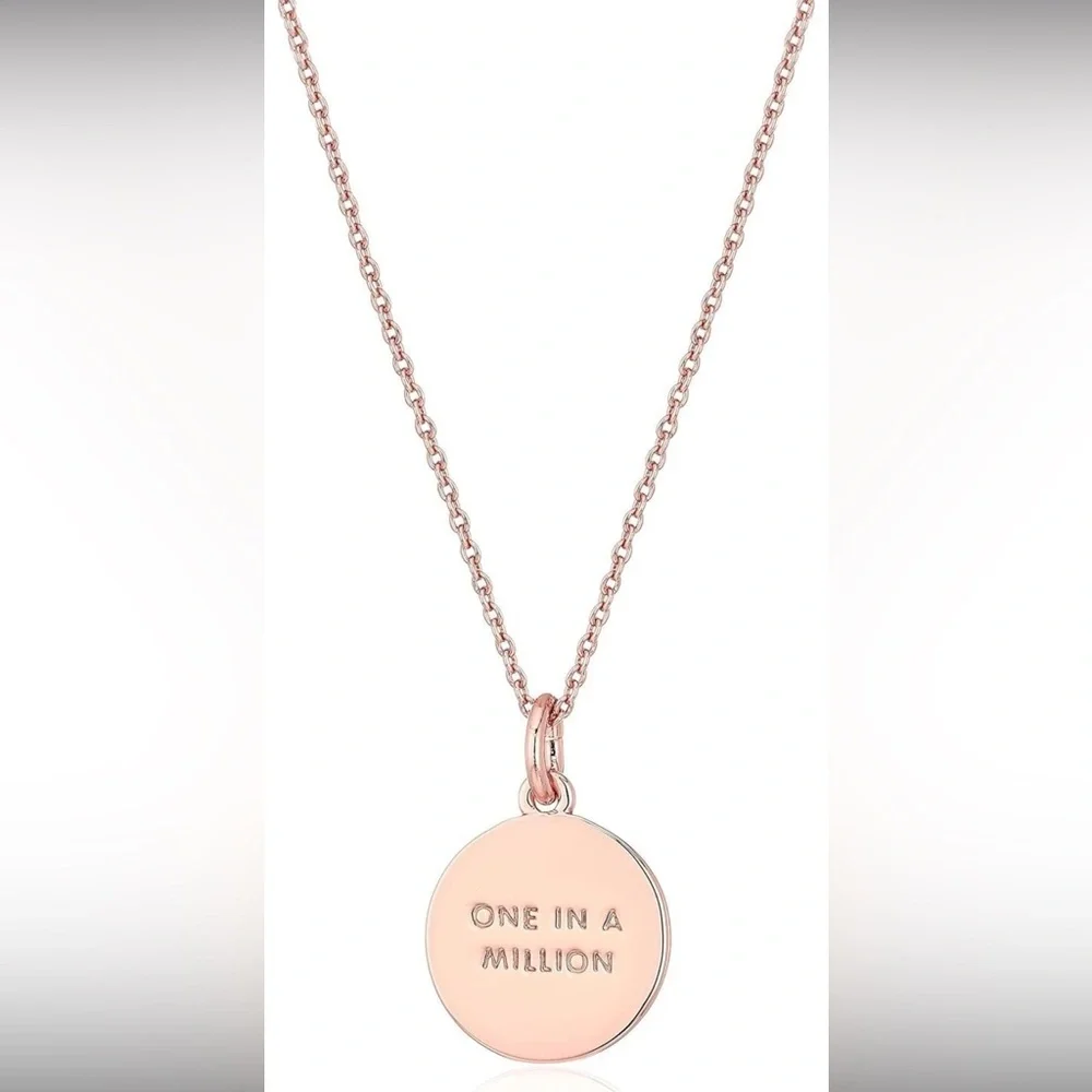 Kate Spade New York Initial Pendant Necklace R Rose Gold